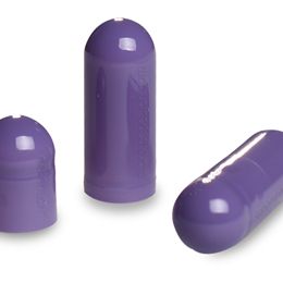 Purple Halal Gelatin Capsules Size 00