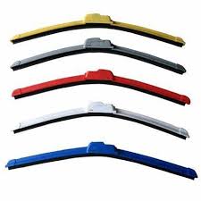 Colourful flat universal wiper blade