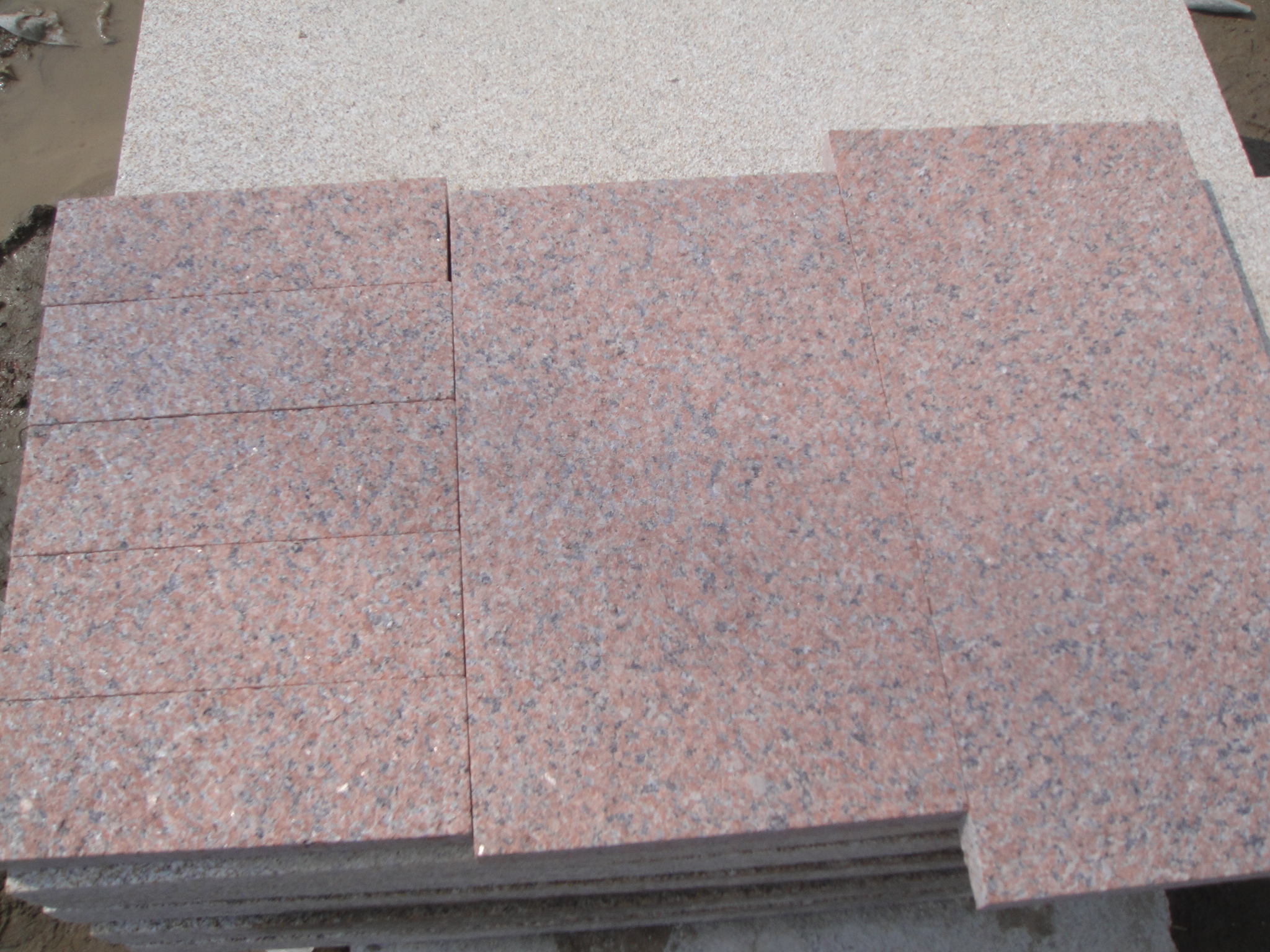 Red granite pavings 20x10x5cm with competitive price