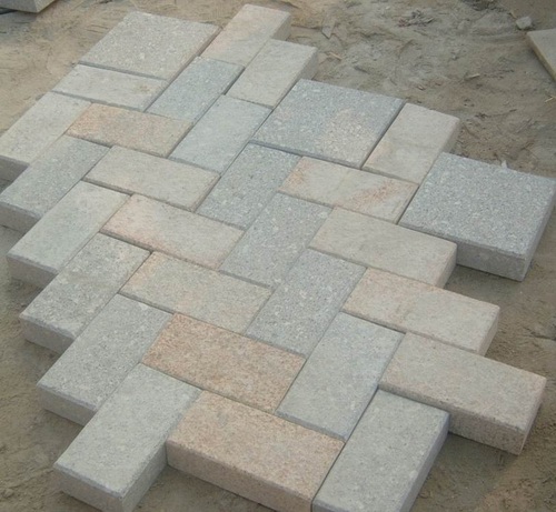Bushhammered granite pavings 20x10x5cm with competitive price