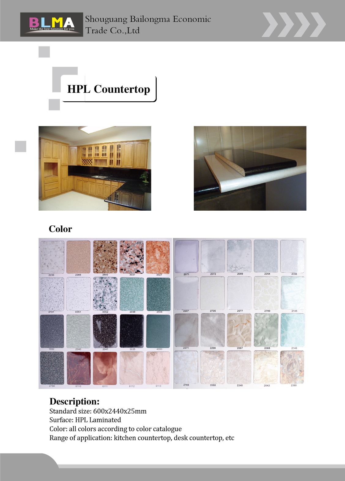 HPL countertop
