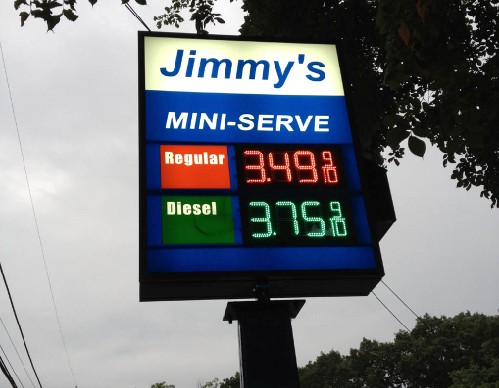 LED gas price sign for gas station