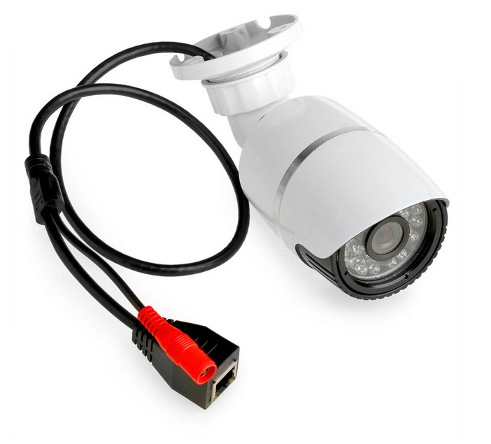 2014 1/3 Cmos1.0 MP 720P Metal IP Camera Color Illuminator Waterproof IR Bullet Home Surveillance Security System CCTV Bivvy