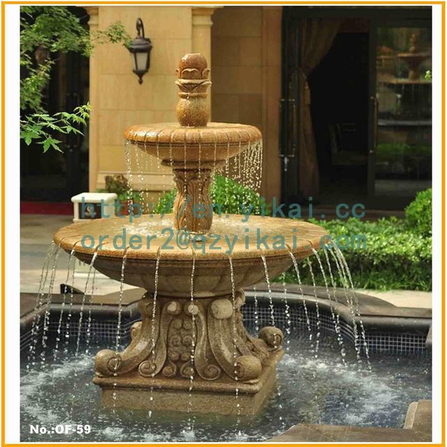 stone water fountain