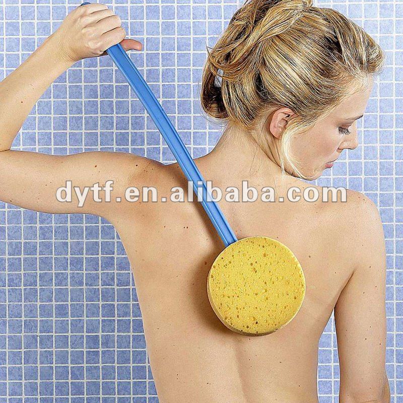 Hot Sale Handle Bath Sponges/bath sponge with long handle 