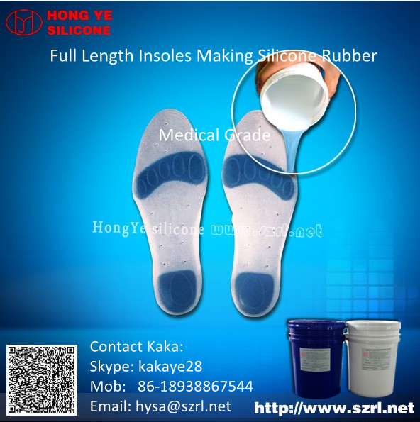 Transparent Silicone Rubber for Shoe Insoles Making