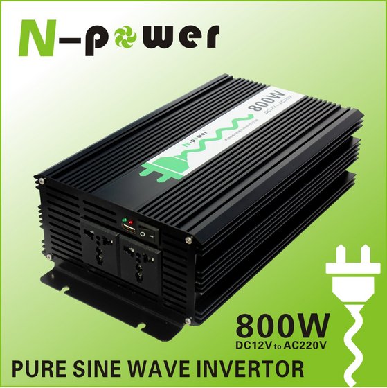 800W Pure Sine Wave DC12V or 24V 48V 96V to AC110V 220VAC Power Inverter