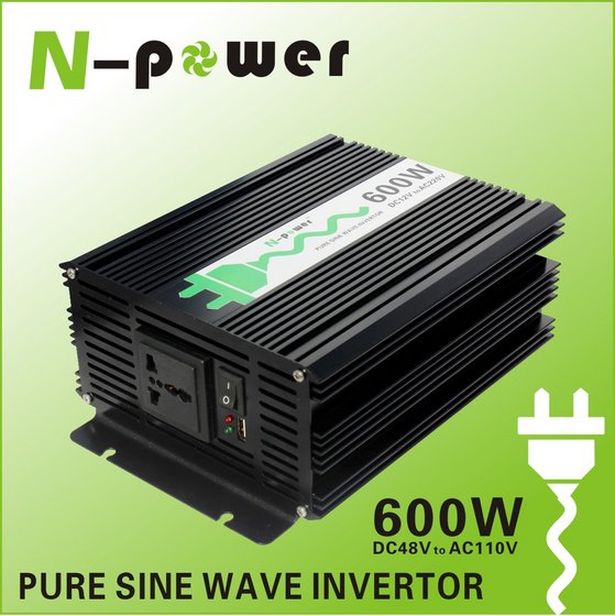 600W Pure Sine Wave DC12V 24 48 96V to AC110V 220VAC Power Inverter