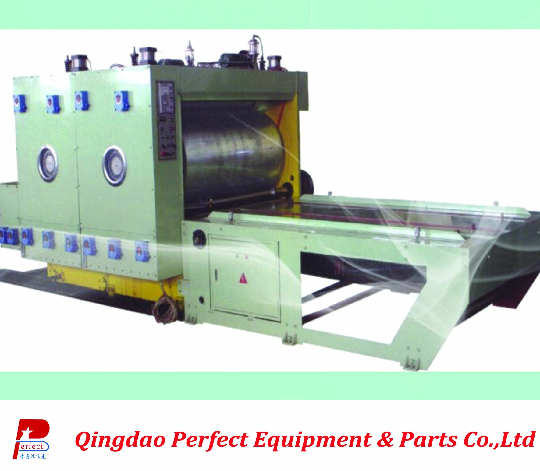 Water-ink corrugated cardboard and carton box die cutting and printing machine