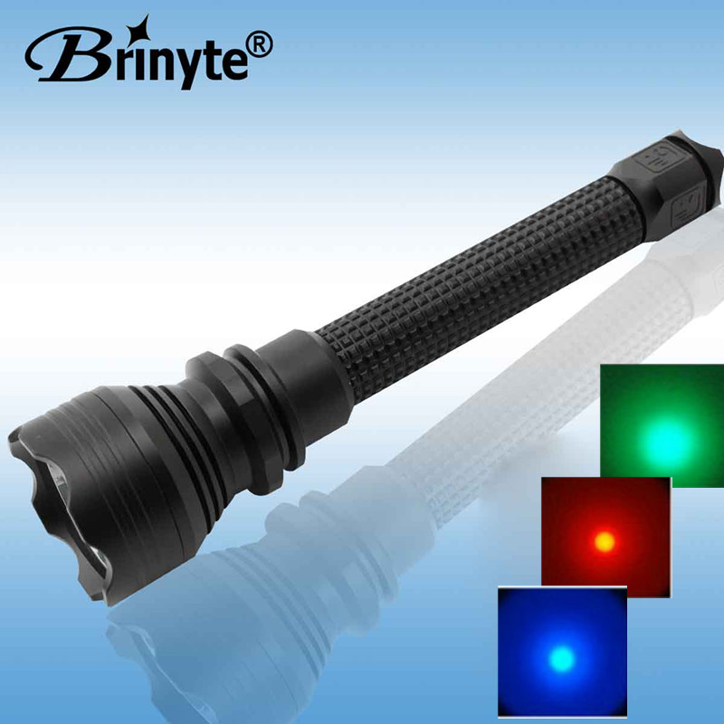 S18 Hot Sale Rechargeable Red/green blue White Beam cree led flashlight