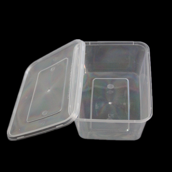 Clear Microwave Safe Plastic Storage Box (800ml)