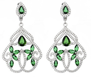 2014 new silver earrings,drop earrings