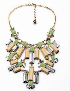 colorful charm necklace in zinc alloy jewelry