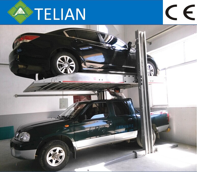 two post car lift and double cylinder hydraulic