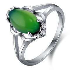  Нефритового кольца,кольца с бриллиантами для мода Леди