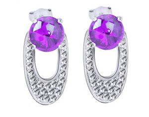 Wholesale Stud crystal earring,ladies crystal earring