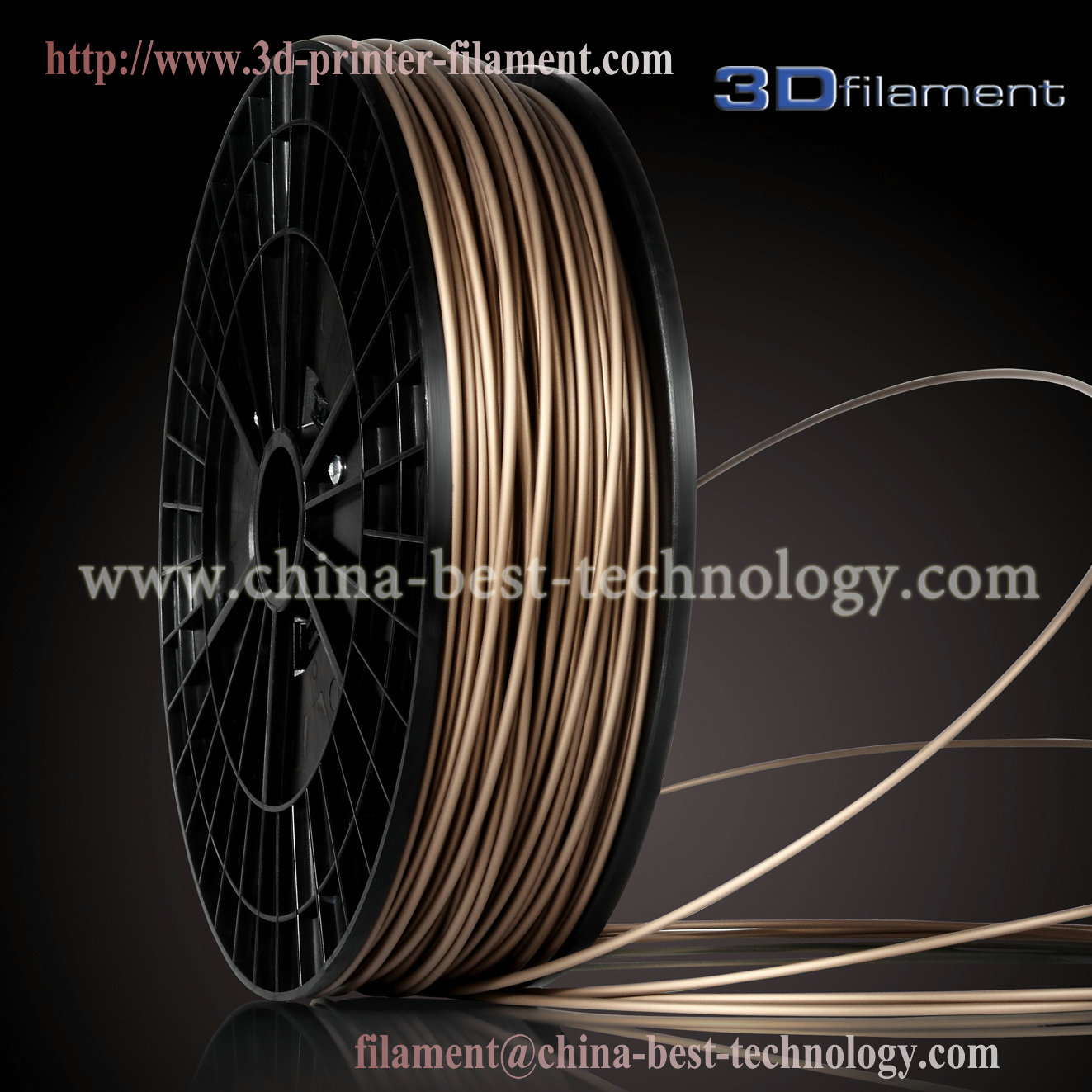 3D Printer Filament PLA 3.0mm Brown