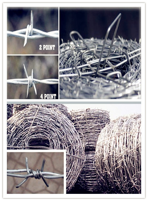 PVC/galvanized isolation protection barbed wire