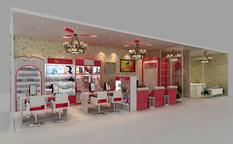 2014 customized high quality display furniture for beauty store