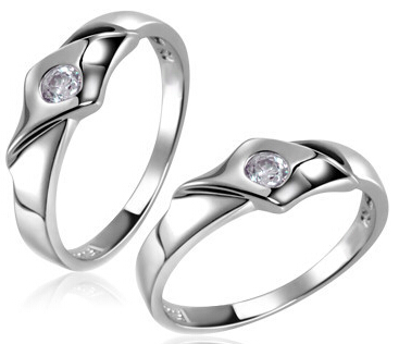 Western Style silver wedding ring,