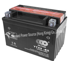 OUTDO Battery / OUTDO Bateria / Dry Charged Motorcycle Battery / MF Motorcycle Battery YTX9-BS