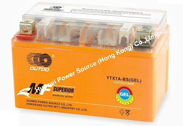 OUTDO Battery / Gel battery for motorcycle / 12V motorcycle battery / atv battery / scooter battery