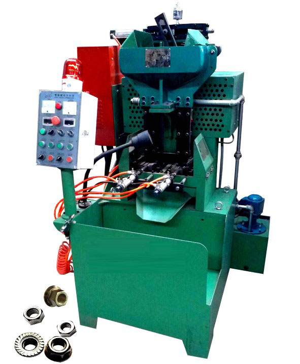 Supplier of The pneumatic 2 spindle flange & hex nut tapping machine