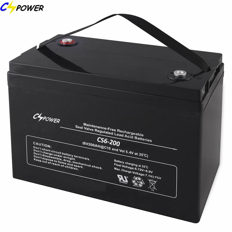 CE Approval AGM Battery 6V225ah for Electric Power