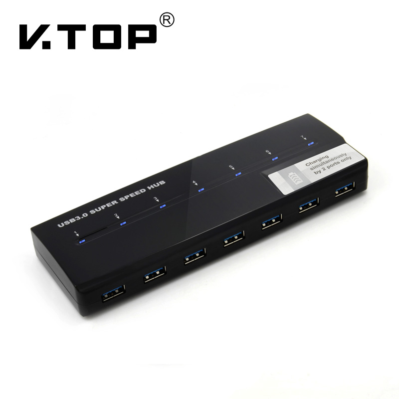 BUH3071,Desk-Top Usb 7 x DCP Charging Station with Usb3.0 Hub function