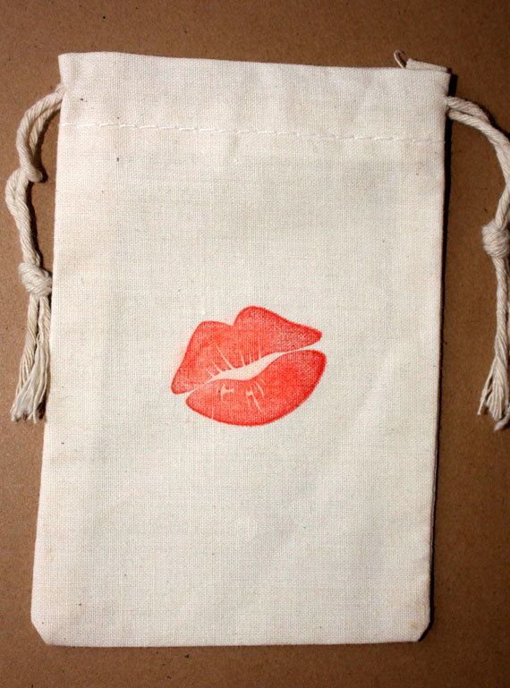 Wedding Bag, Jewelry Cotton Muslin Pouch, Favor Bag