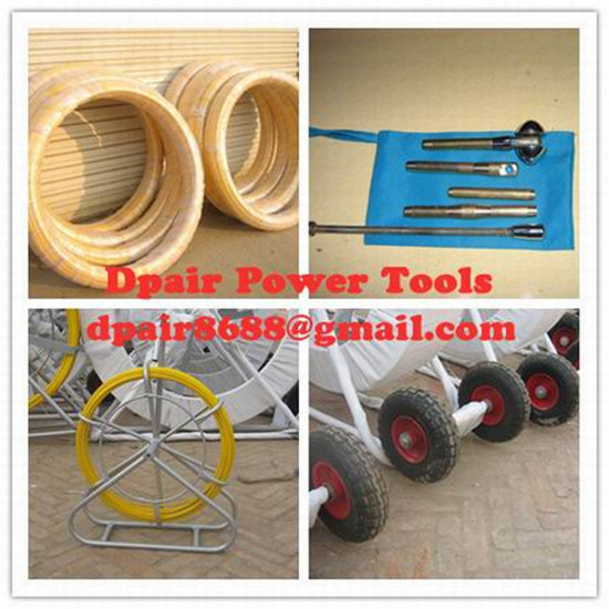  Yellow Duct Snake,Non-Conductive Duct Rodders,Fiber snake