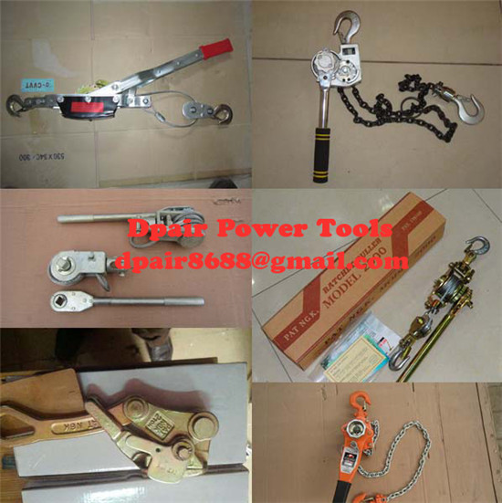 Sales quotation factory Ratchet Chain hoist lift puller，Series Puller,Ratchet Puller 
