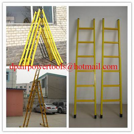 Single step extension FRP ladder,Easy handing fiberglass foldable ladder