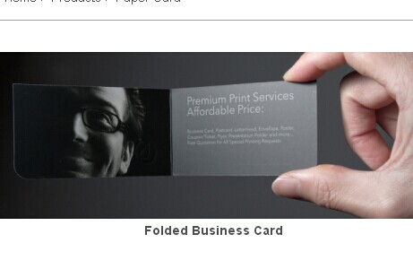 Folded Business Card