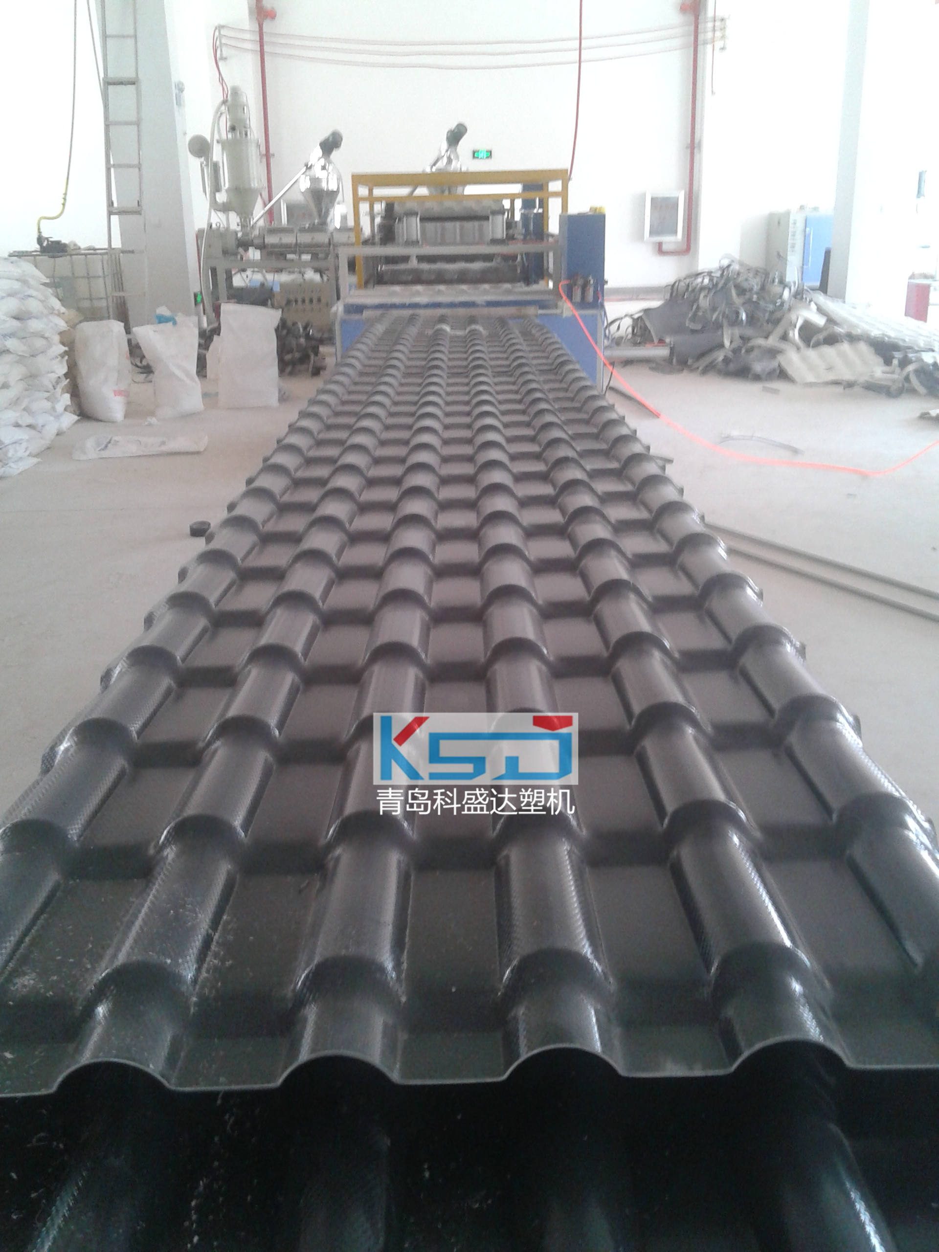 ASA-PVC Glazed Roofing Tile production line