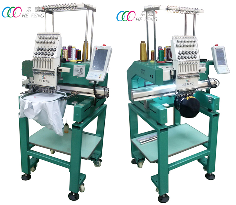 Single head computerized embroidery machine for Cap/T-shirt