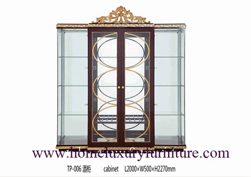 Glass cabinet antique cabinet china cabinet modern cabinet wooden decorate cabinet TP-006