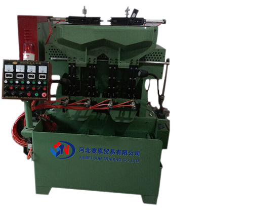 The pneumatic 4 spindle flange & hex nut tapping machine from China factory