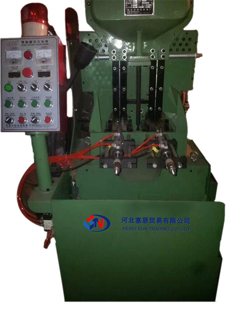 The pneumatic 2 spindle flange & hex nut tapping machine from China factory/supplier/manufacturer