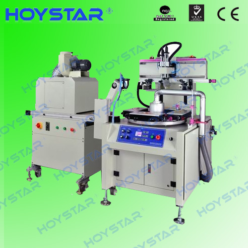 Automatic plastic ruler screen printing machine with uv dryer