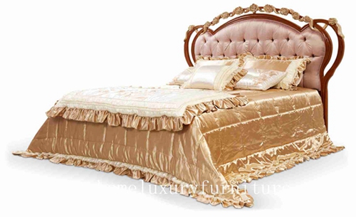 Кровати короля кровати кроватей поставщик FB-128 кровати твердой древесины кровати нео классической королевский роскошный