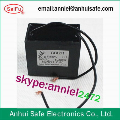 China ac electric capacitor CBB61 250V 450V 