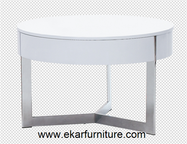 Round wood table round coffee table white table OT812