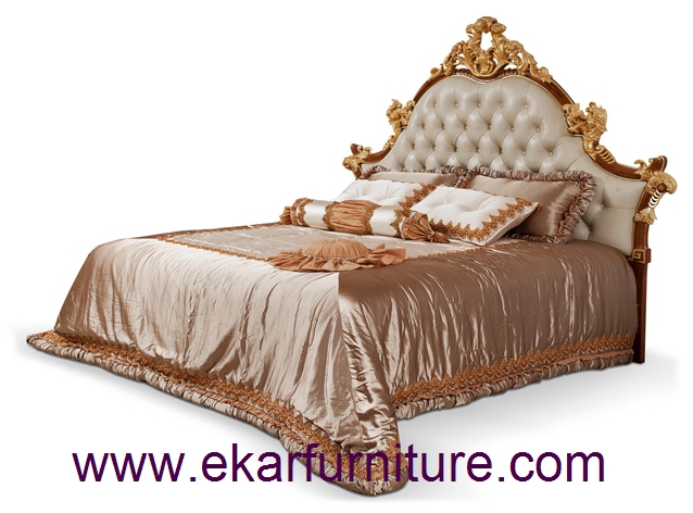 Neo classic bed wooden bed bedroom furniture FB-138