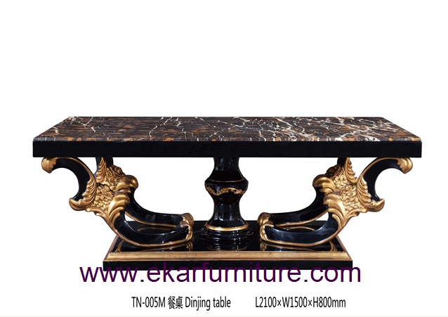Dining table black square dining table modern dining table solid wood dining table TN-005M
