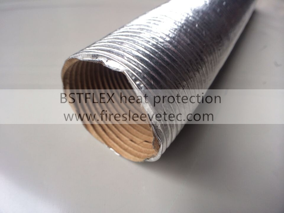 aluminum corrugated heat-shield tubing
