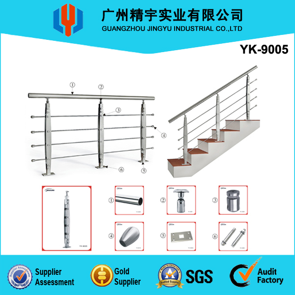 High Quality Stainless Steel Solid Rods Balustrade(YK-9005)