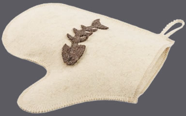 Wool Felt Sauna Glove