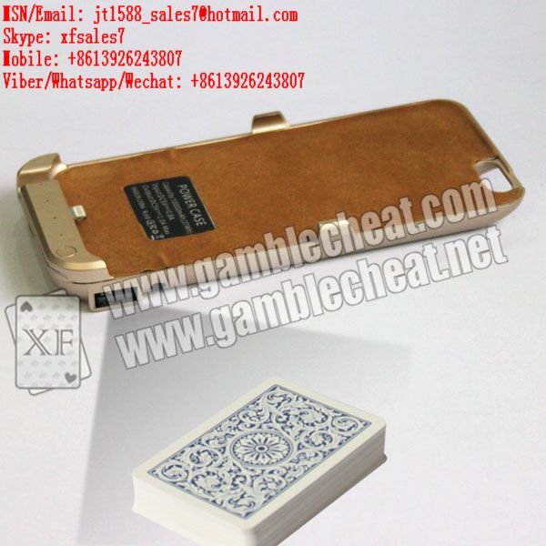 XF camera of charger case for iPhone 6 mobile phone for poker analyzer
