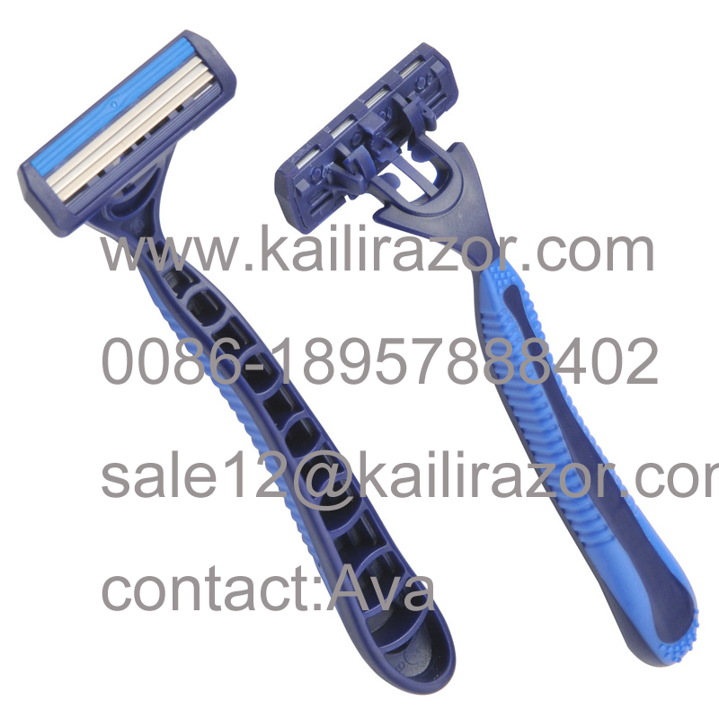 triple blade disposable razor KL-X301L